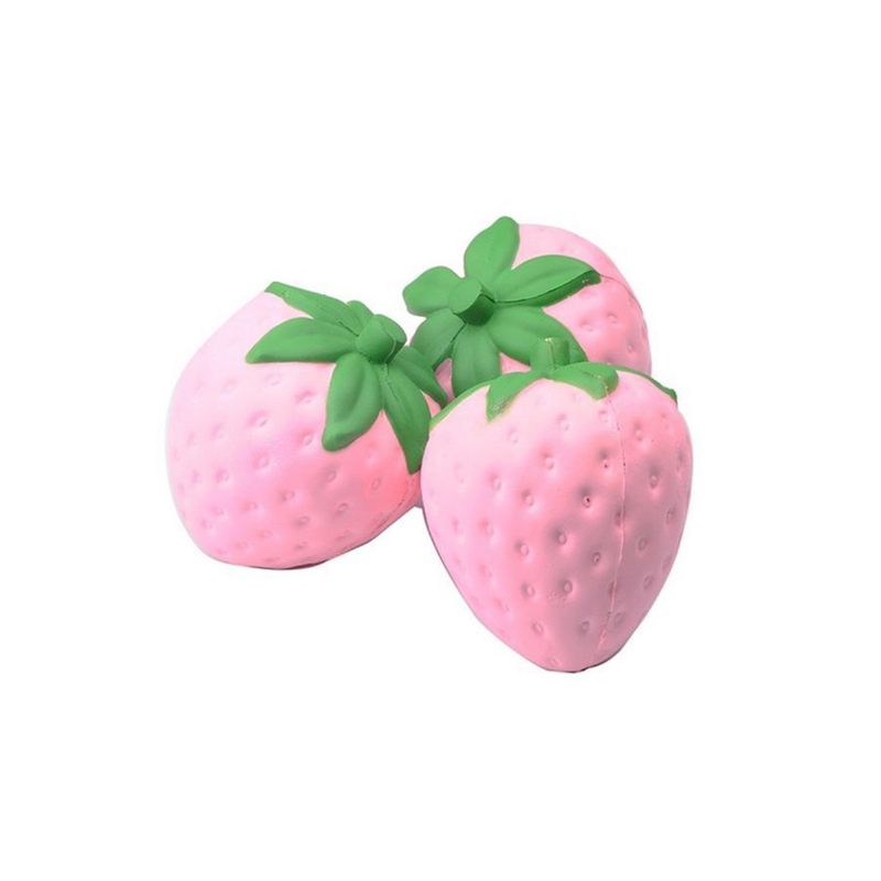 11.5x9.5 cm Kawaii Squishy Strawberry Soft Telefon Kulcstartó Táskák Pántok Lassan Emelkedő