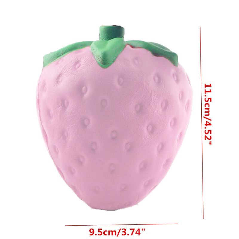 11.5x9.5 cm Kawaii Squishy Strawberry Soft Telefon Kulcstartó Táskák Pántok Lassan Emelkedő