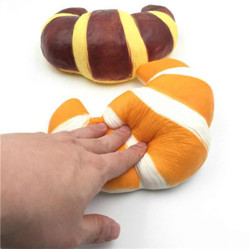 18 cm Squishyfun Jumbo Croissant Squishy Bread Szuper Lassan Emelkedő Squeeze Collection Játék Szórakoztató Ajándék