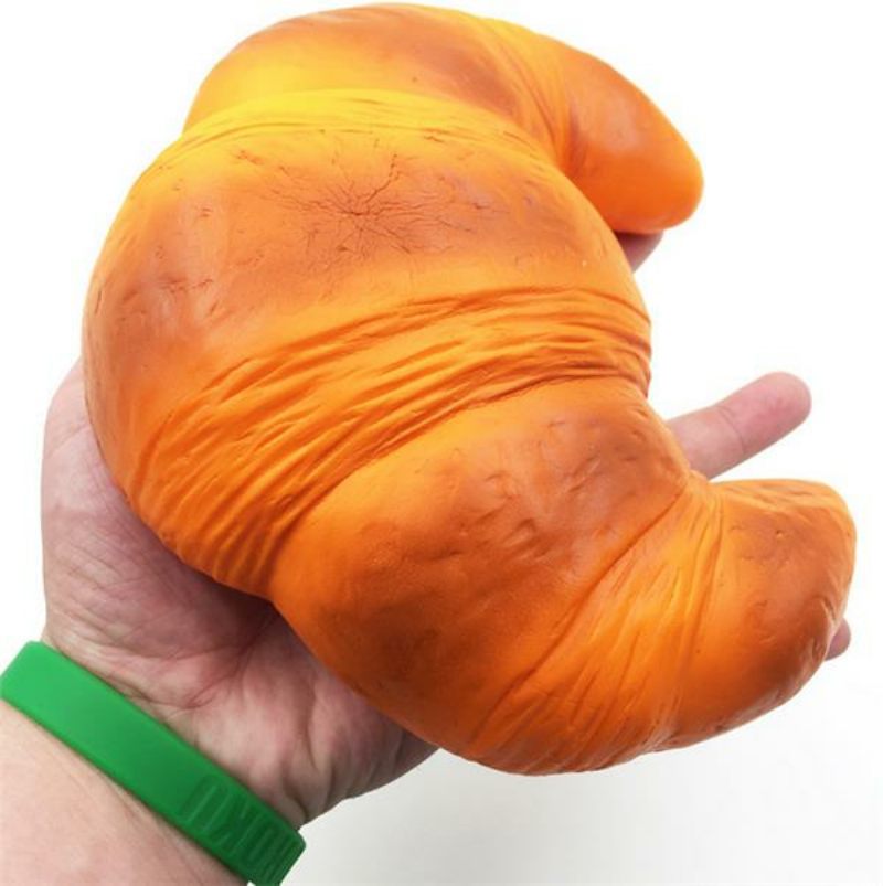 18 cm Squishyfun Jumbo Croissant Squishy Bread Szuper Lassan Emelkedő Squeeze Collection Játék Szórakoztató Ajándék