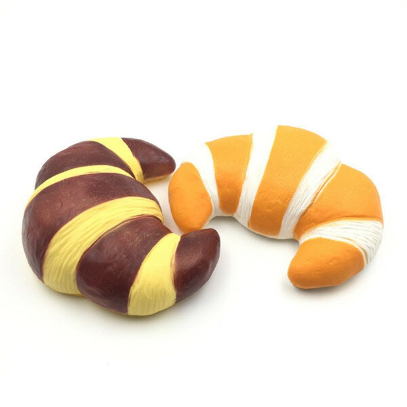 18 cm Squishyfun Jumbo Croissant Squishy Bread Szuper Lassan Emelkedő Squeeze Collection Játék Szórakoztató Ajándék