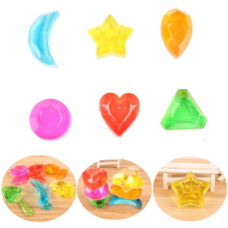 6 Db Crystal Diamond Star Slime Jelly Gyurma Stresszoldó Ajándékjáték