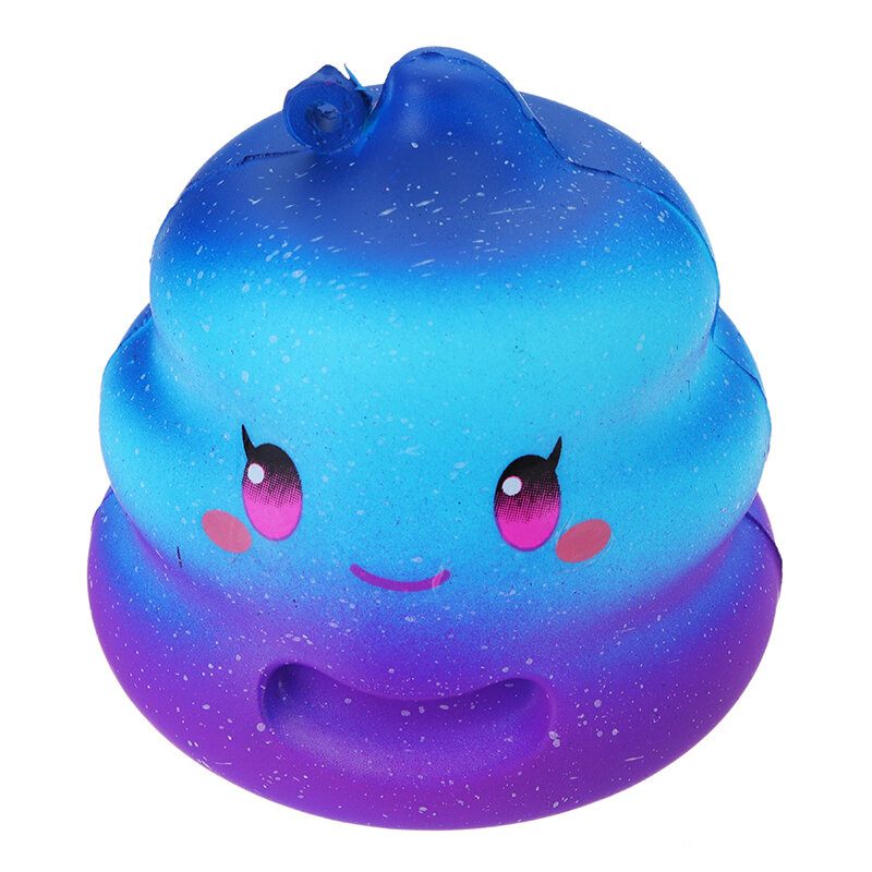 7 cm-es Crazy Squishy Galaxy Poo Slow Rising Illatos Rajzfilm Konty Ajándék Dekor Gyűjtemény