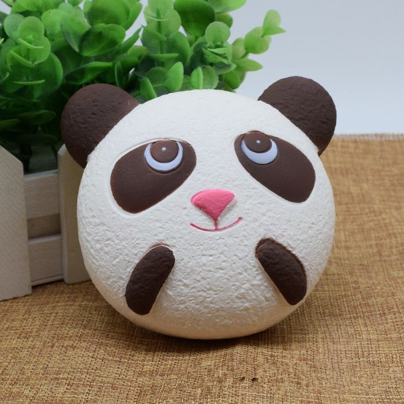 Aranyos Jumbo Panda Bread Telefonszíj Soft Squishy Head Charms Mobiltelefon Kulcstartó Pántok Medál