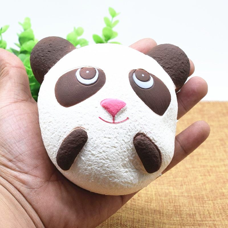 Aranyos Jumbo Panda Bread Telefonszíj Soft Squishy Head Charms Mobiltelefon Kulcstartó Pántok Medál