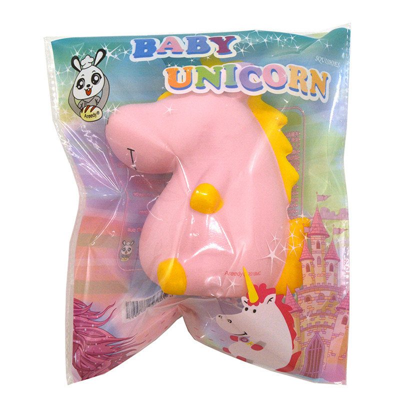 Areedy Squishy Baba Egyszarvú 14cm*10cm*8cm Szuper Lassan Kelő Aranyos Rózsaszín Illatú Eredeti Csomag