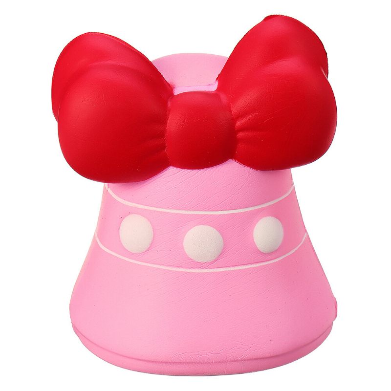 Bow-knot Bell Squishy Jumbo Lassan Emelkedő Puha Játék Ajándék Gyűjtemény Csomagolással