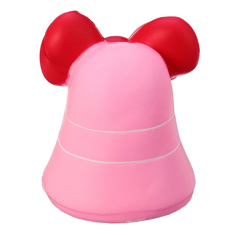 Bow-knot Bell Squishy Jumbo Lassan Emelkedő Puha Játék Ajándék Gyűjtemény Csomagolással