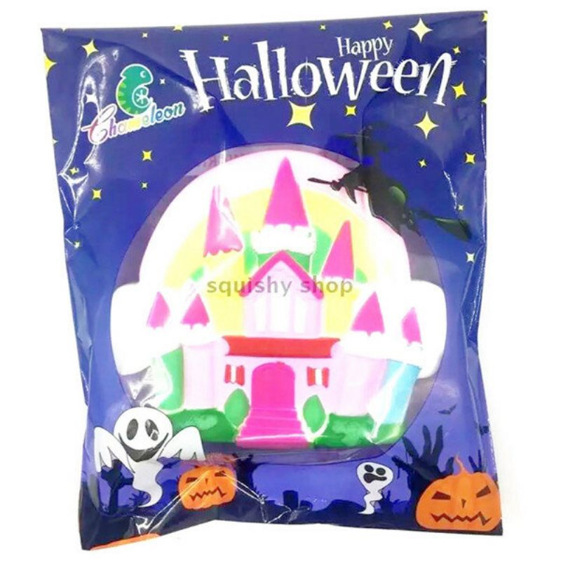 Chameleon Squishy Halloween Castle Lassan Emelkedő Játék 16x11x4cm Eredeti Csomagolással