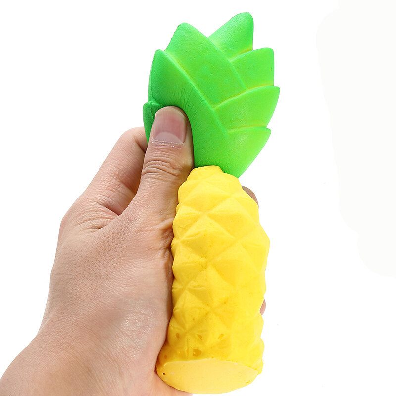 Cool Ananász Squishy Lassan Emelkedő Toy Tag Soft Squeeze Collection Ajándék Dekor Játék