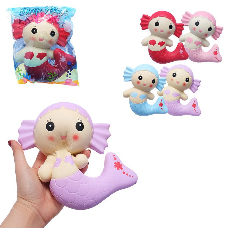 Cutie Squishy Mermaid Játékok Illatos Kenyértorta Szuper 19 cm Lágy Lassan Kelő Eredeti Csomagolás