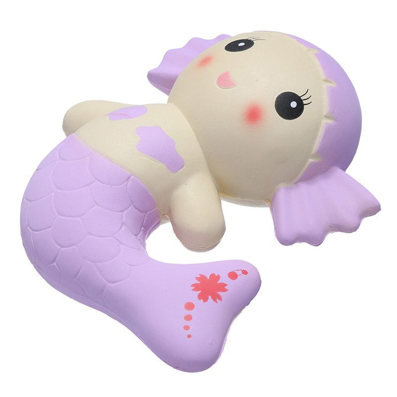 Cutie Squishy Mermaid Játékok Illatos Kenyértorta Szuper 19 cm Lágy Lassan Kelő Eredeti Csomagolás