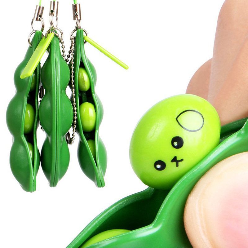 Extrusion Bean Toy Mini Squishy Puha Játékok Medálok Stresszgolyók Összenyomását Gátló Kütyük