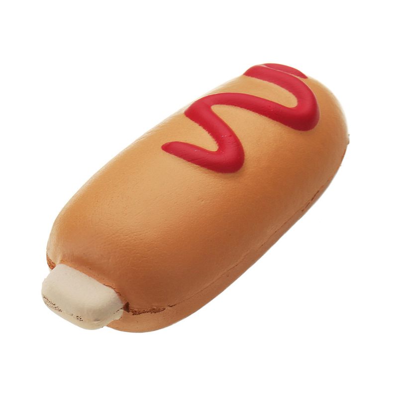 Hot Dog Squishy Puha Játék Lassan Emelkedő Zsemle Kawaii Rajzfilm Ajándékgyűjtemény