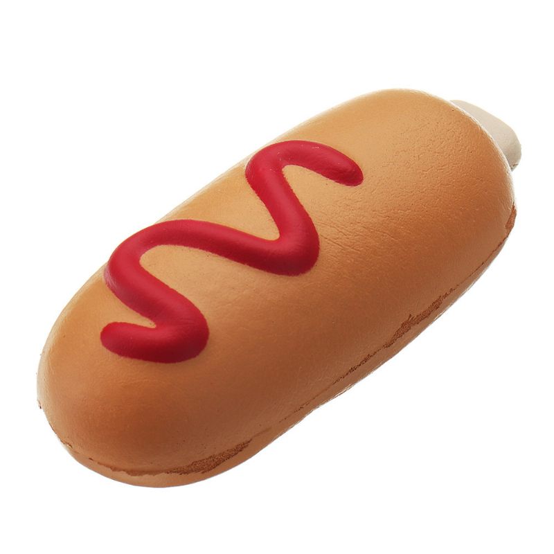 Hot Dog Squishy Puha Játék Lassan Emelkedő Zsemle Kawaii Rajzfilm Ajándékgyűjtemény