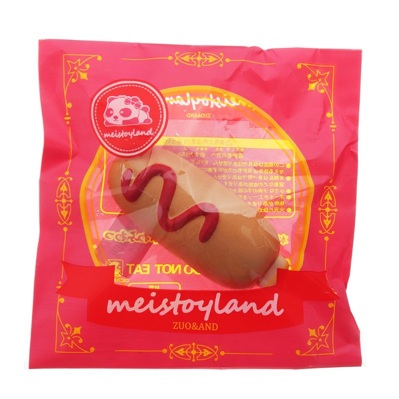 Hot Dog Squishy Puha Játék Lassan Emelkedő Zsemle Kawaii Rajzfilm Ajándékgyűjtemény