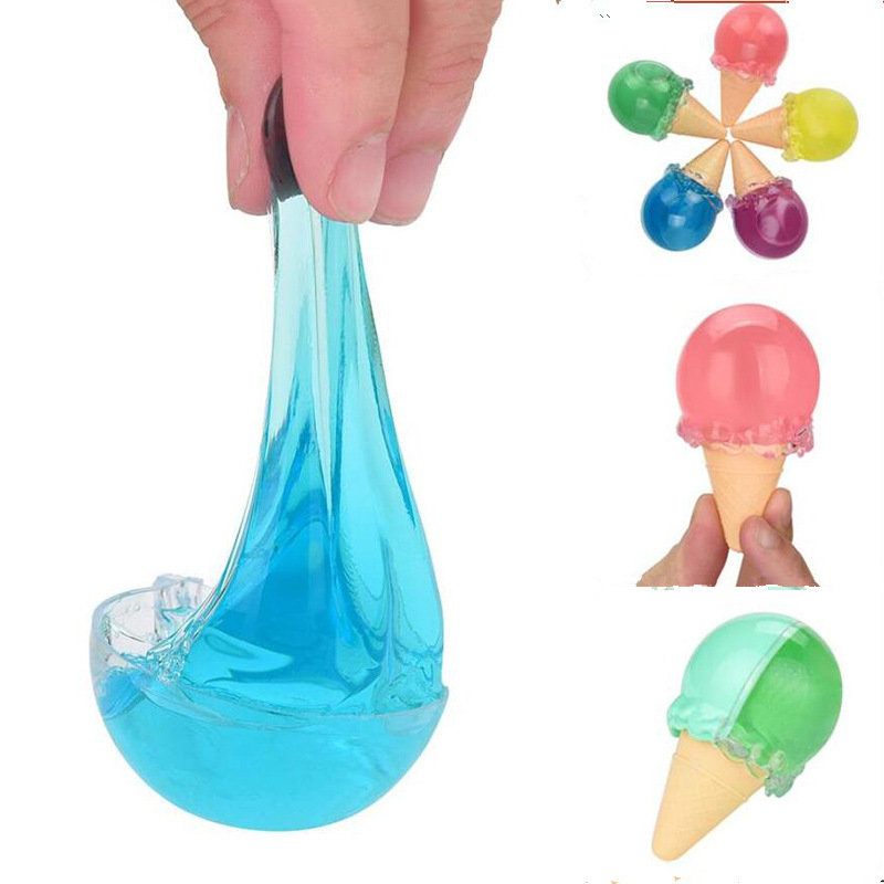 Ice Cream Crystal Slime Mud Diy Játék Ajándék Stresszoldó