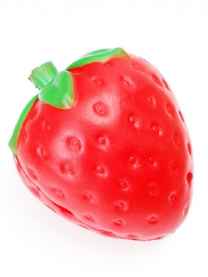 Jumbo Strawberry Squishy Lassan Emelkedő Puha Gyümölcs Kollekció Ajándék Dekor Játék