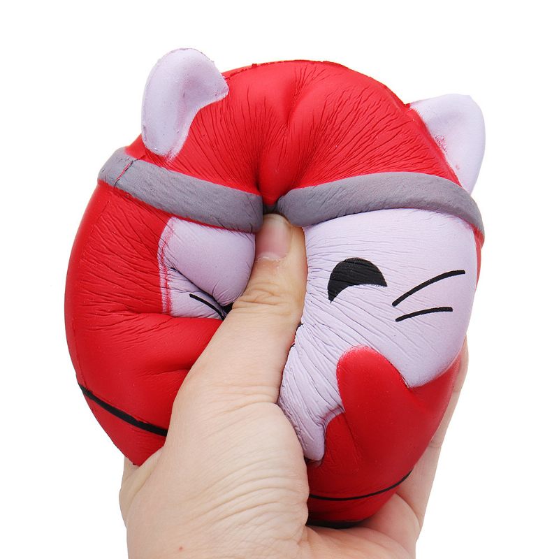 Kawaii Christmas Cat Squishy Puha Lassan Emelkedő Csomagoló Kollekciós Ajándékjáték