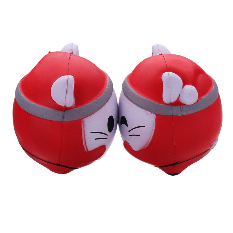 Kawaii Christmas Cat Squishy Puha Lassan Emelkedő Csomagoló Kollekciós Ajándékjáték