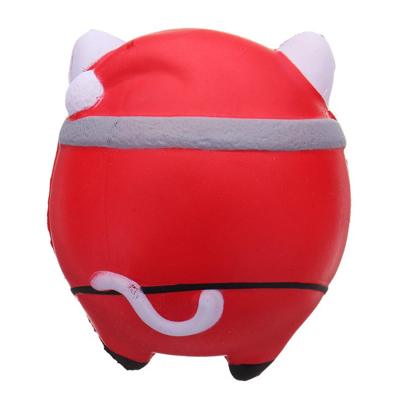 Kawaii Christmas Cat Squishy Puha Lassan Emelkedő Csomagoló Kollekciós Ajándékjáték