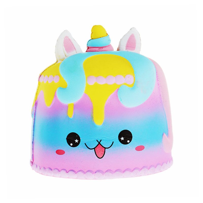 Kawaii Crown Cake Squishy Aranyos Puha Solw Rising Toy Rajzfilm Ajándékgyűjtemény Csomagolással