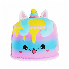 Kawaii Crown Cake Squishy Aranyos Puha Solw Rising Toy Rajzfilm Ajándékgyűjtemény Csomagolással