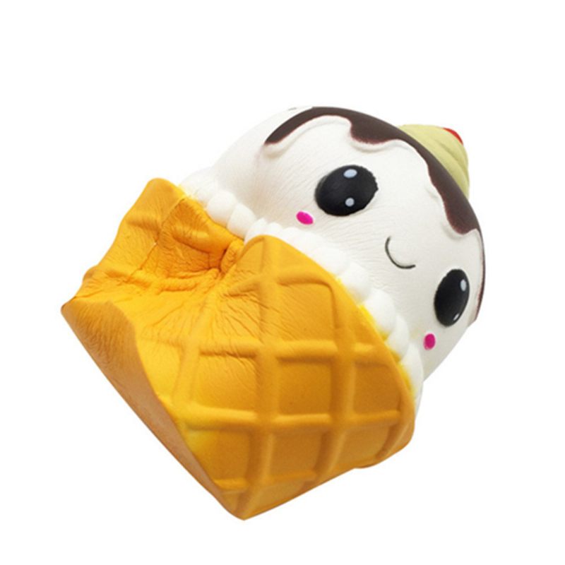 Kawaii Emoji Ice Cream Cup Squishy Lassan Emelkedő Játék Aranyos Baba