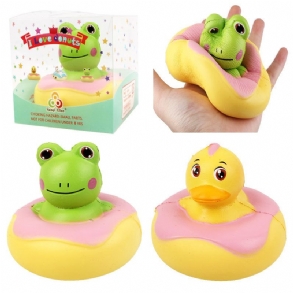 Kawaii Frog Duck Squishy Slow Rising Csomagolással Kollekció Ajándék Puha Játék