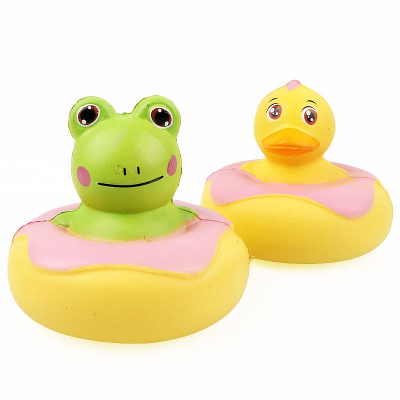 Kawaii Frog Duck Squishy Slow Rising Csomagolással Kollekció Ajándék Puha Játék