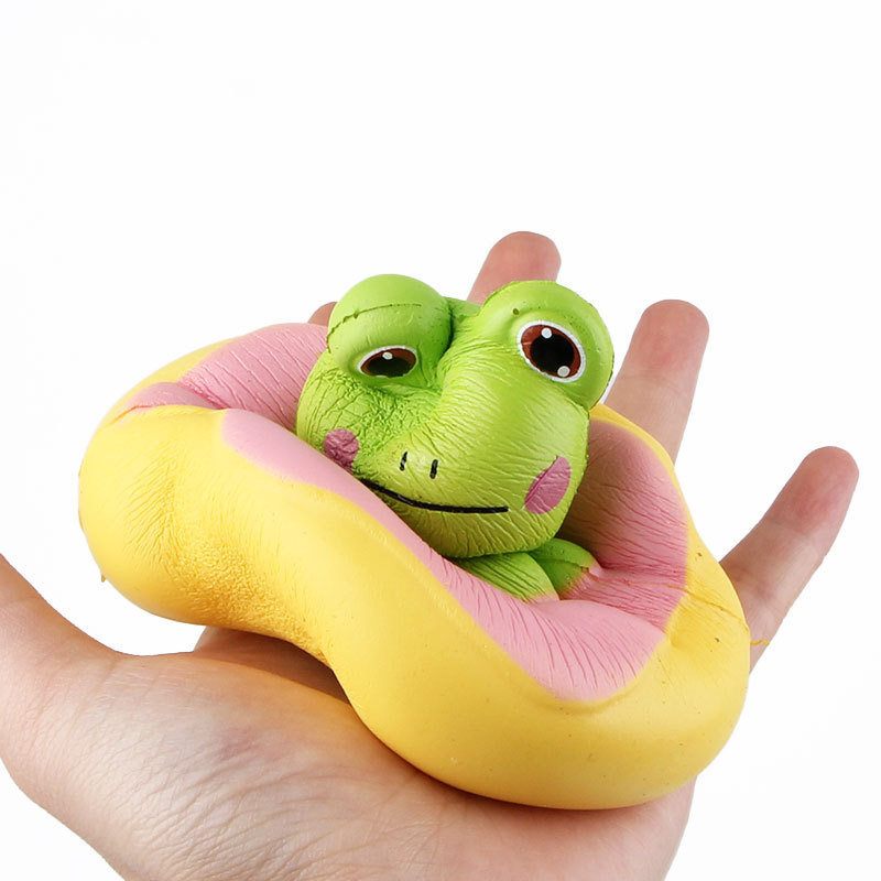 Kawaii Frog Duck Squishy Slow Rising Csomagolással Kollekció Ajándék Puha Játék