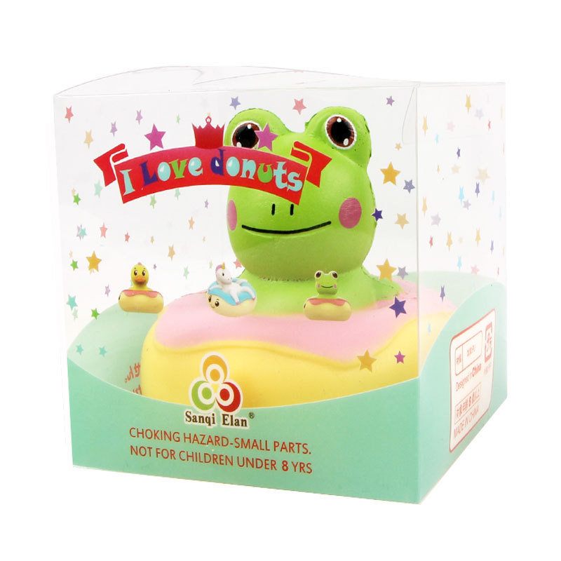 Kawaii Frog Duck Squishy Slow Rising Csomagolással Kollekció Ajándék Puha Játék