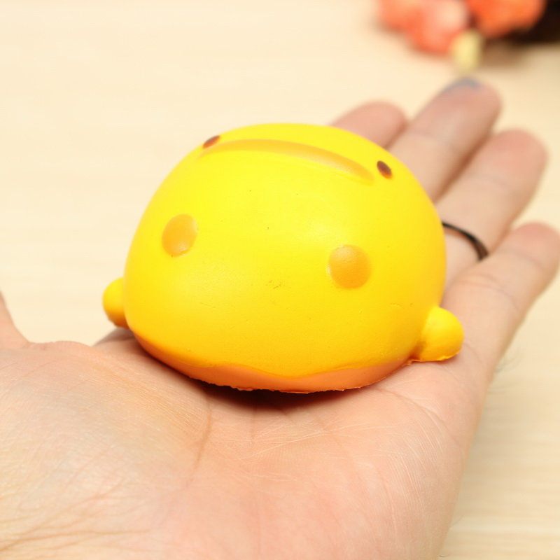 Kawaii Squishy Yellow Duck Puha Aranyos Telefontáska Pántos Játék Ajándék