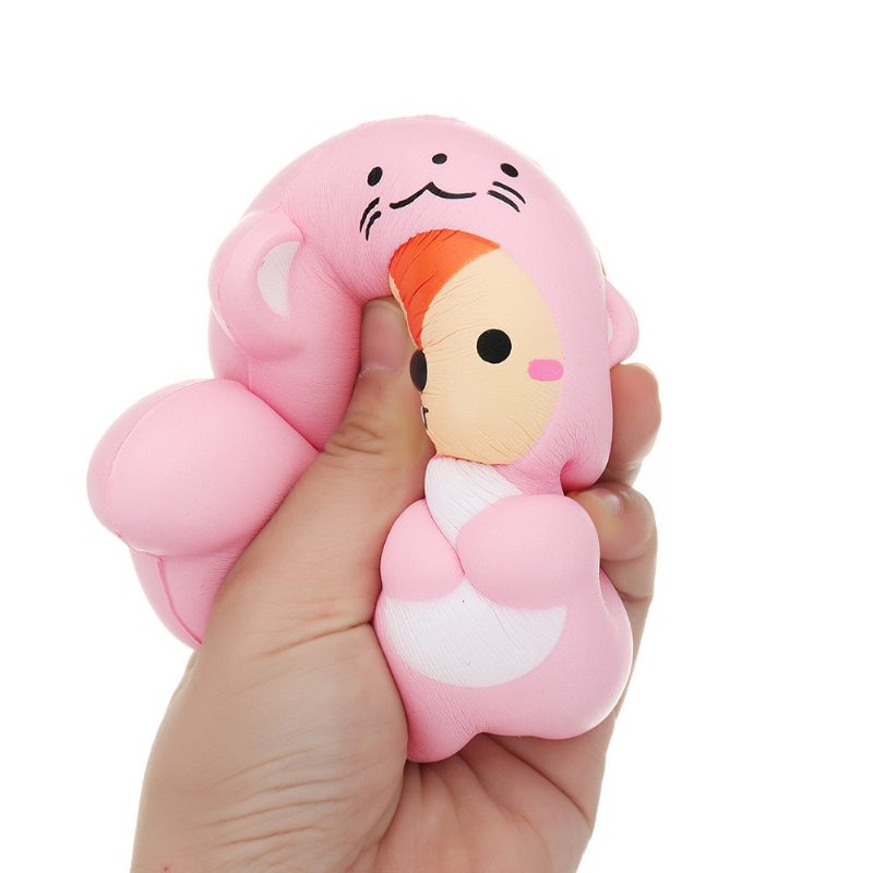 Kawaii Tail Bear Squishy Slow Rising Csomagolással Kollekció Ajándék Puha Játék