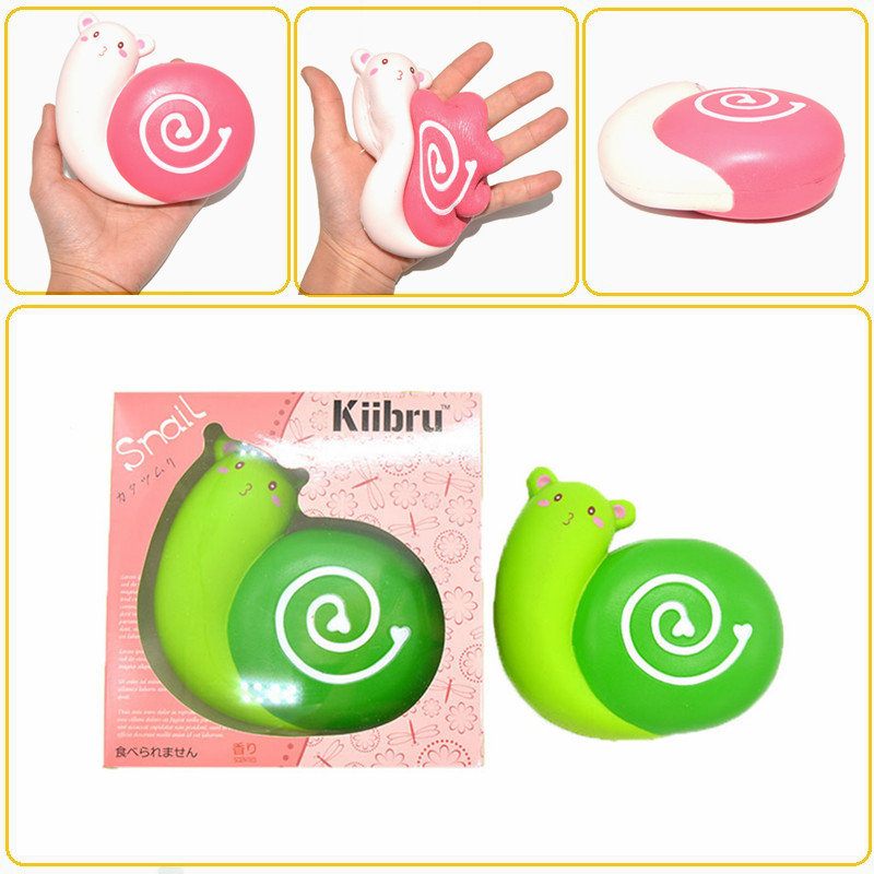 Kiibru Squishy Snail Jumbo 12 cm-es Lassan Emelkedő Illatú Eredeti Csomagolású Kollekció Ajándék Dekor Játék