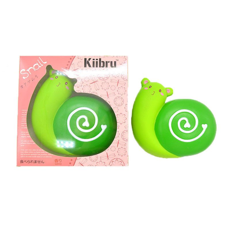 Kiibru Squishy Snail Jumbo 12 cm-es Lassan Emelkedő Illatú Eredeti Csomagolású Kollekció Ajándék Dekor Játék