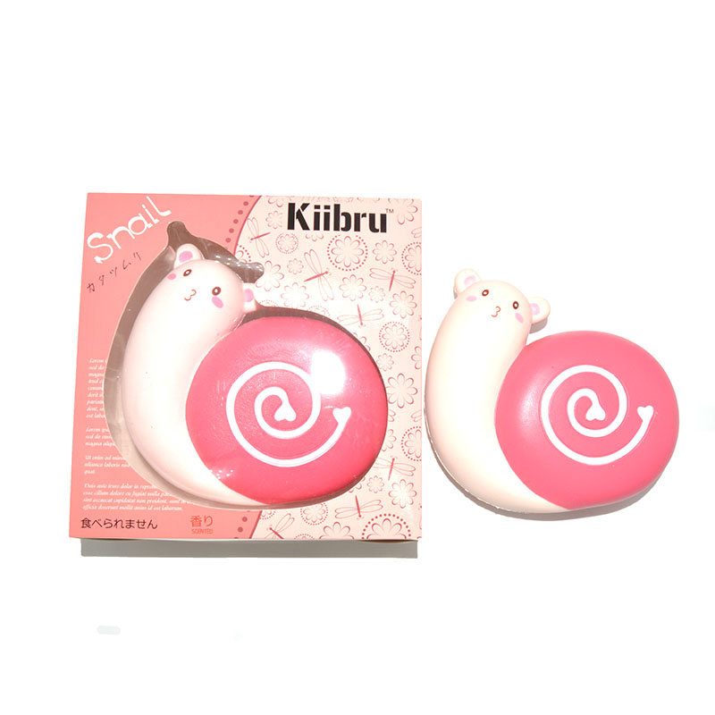 Kiibru Squishy Snail Jumbo 12 cm-es Lassan Emelkedő Illatú Eredeti Csomagolású Kollekció Ajándék Dekor Játék