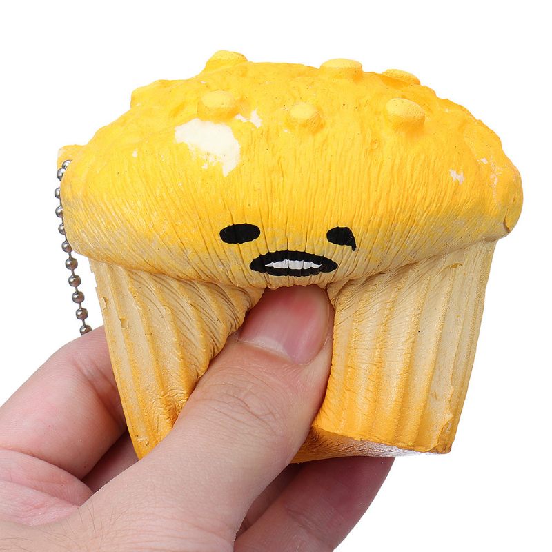 Lazy Egg Cupcake Squishy Lassan Kelő Játék Csomagolással