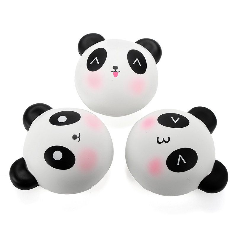 Meistoyland Squishy Panda Zsemle 8 cm-es Lassan Kelő Csomagolással Kollekció Ajándék Dekorral Puha Játék