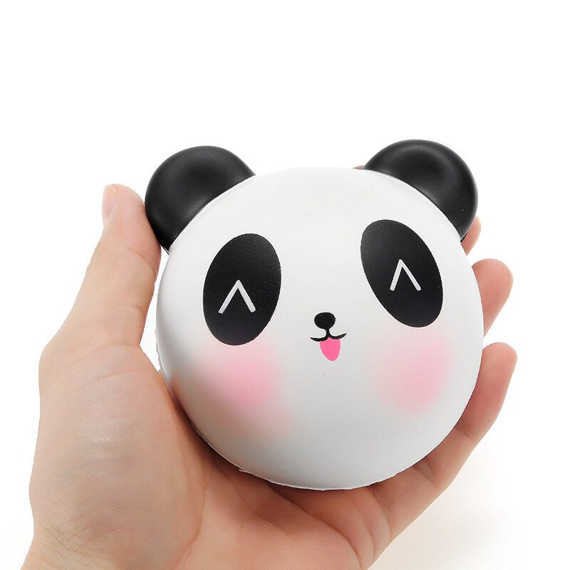 Meistoyland Squishy Panda Zsemle 8 cm-es Lassan Kelő Csomagolással Kollekció Ajándék Dekorral Puha Játék