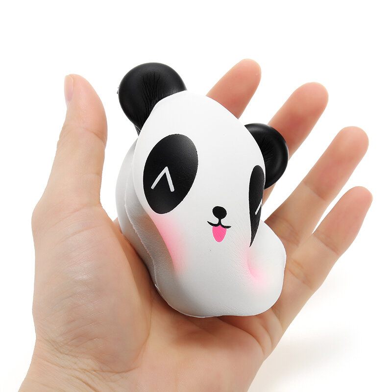 Meistoyland Squishy Panda Zsemle 8 cm-es Lassan Kelő Csomagolással Kollekció Ajándék Dekorral Puha Játék