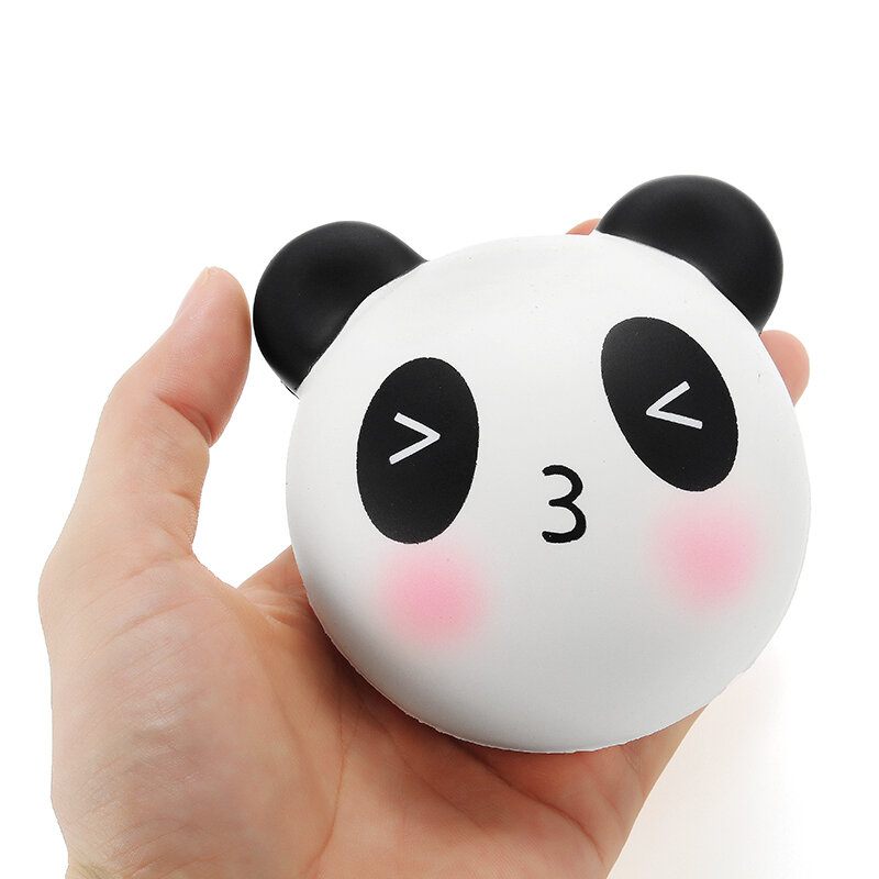 Meistoyland Squishy Panda Zsemle 8 cm-es Lassan Kelő Csomagolással Kollekció Ajándék Dekorral Puha Játék