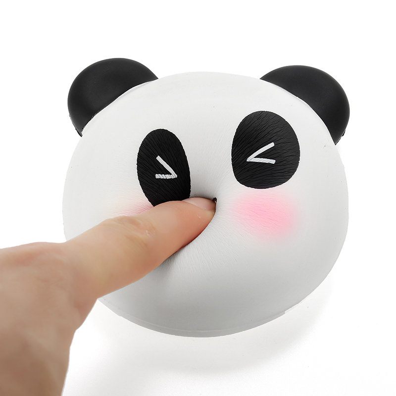 Meistoyland Squishy Panda Zsemle 8 cm-es Lassan Kelő Csomagolással Kollekció Ajándék Dekorral Puha Játék