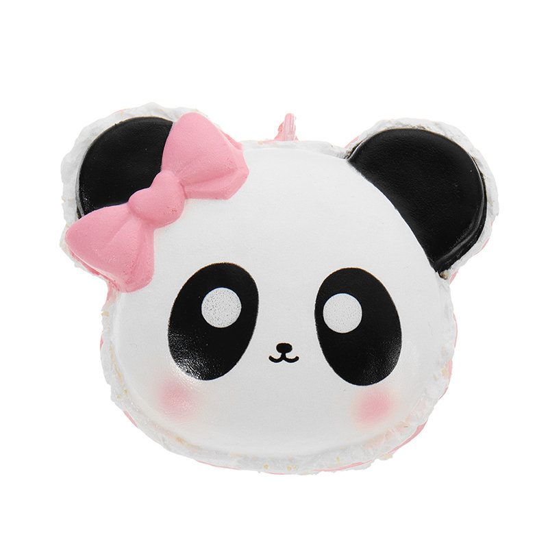 Panda Face Head Squishy Slow Rising Csomagolással Kollekció Ajándék Puha Játék