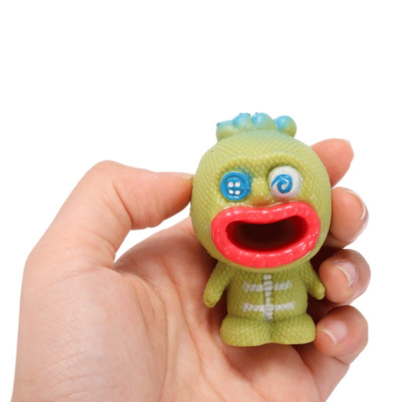 Pop Out Alien Squishy Stresszcsillapító Szórakoztató Ajándék Szellőző Játékok Big Mouth Slime