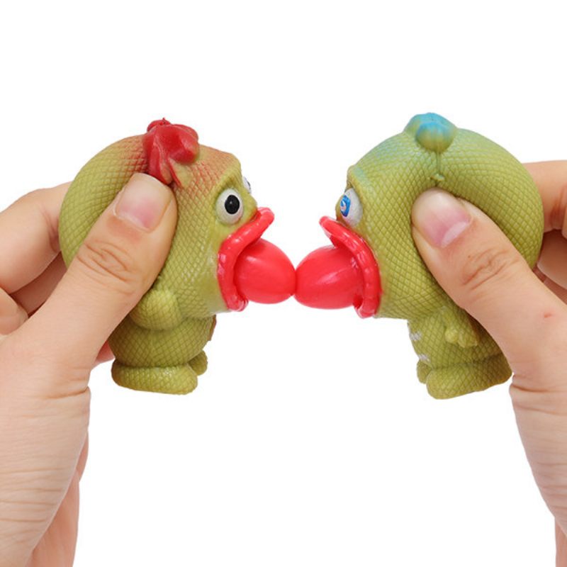 Pop Out Alien Squishy Stresszcsillapító Szórakoztató Ajándék Szellőző Játékok Big Mouth Slime