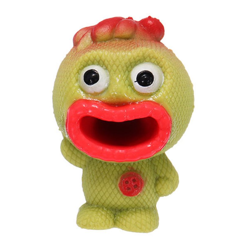 Pop Out Alien Squishy Stresszcsillapító Szórakoztató Ajándék Szellőző Játékok Big Mouth Slime