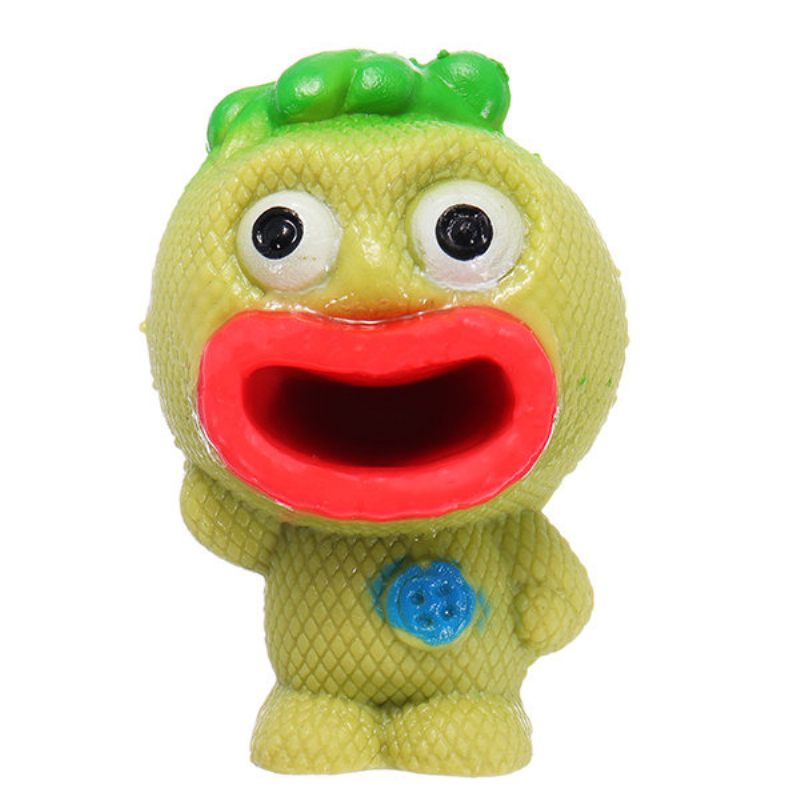 Pop Out Alien Squishy Stresszcsillapító Szórakoztató Ajándék Szellőző Játékok Big Mouth Slime