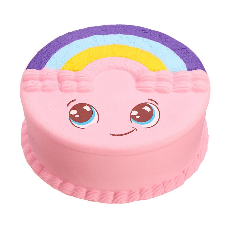 Rainbow Mosoly Torta Squile Lassan Kedve Csomagolás Gyűjtemény Ajándék Puha Játék