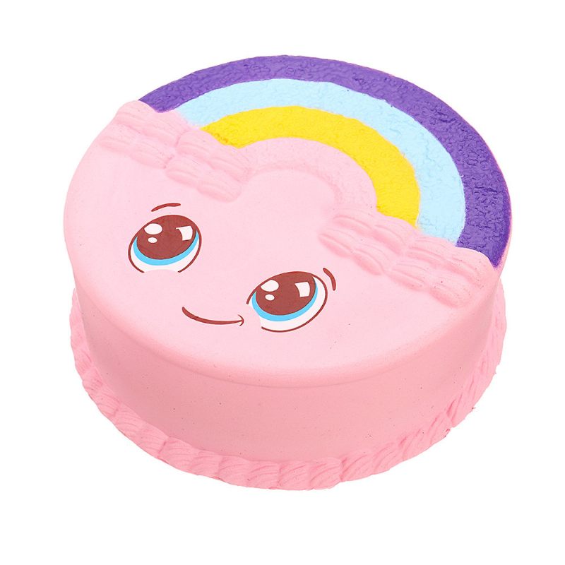 Rainbow Mosoly Torta Squile Lassan Kedve Csomagolás Gyűjtemény Ajándék Puha Játék